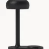Lámpara de mesa pequeña regulable LED Emendo, con estación de carga