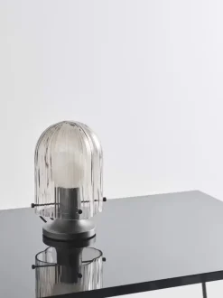Lámpara de mesa pequeña soplada artesanalmente Sena