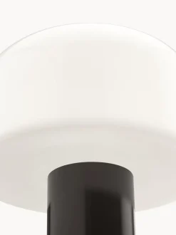 Lámpara de mesa regulable de cristal opalino Bellhop