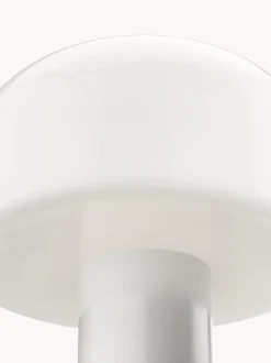 Lámpara de mesa regulable de cristal opalino Bellhop