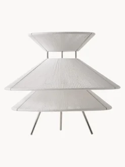 Lámpara de mesa regulable de lino Kiku