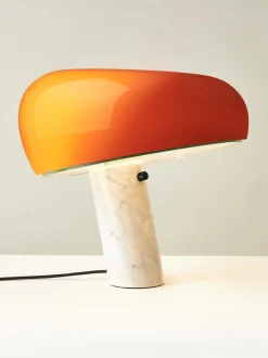 Lámpara de mesa regulable de mármol Snoopy