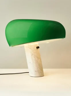 Lámpara de mesa regulable de mármol Snoopy