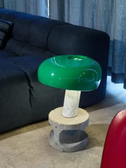 Lámpara de mesa regulable de mármol Snoopy