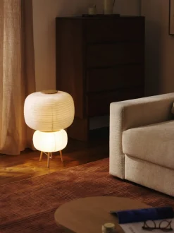 Lámpara de pie de diseño de papel de arroz Misaki