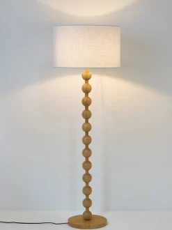 Lámpara de pie de madera Shona