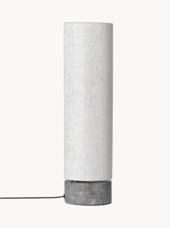 Lámpara de pie LED regulable con base de mármol Unbound, tamaños diferentes
