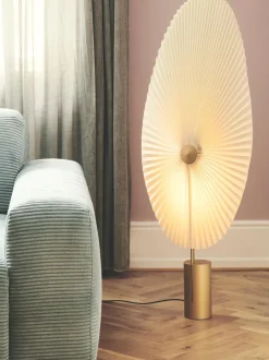 Lámpara de pie pequeña LED regulable Liris