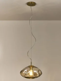 Lámpara de techo de vidrio Amora