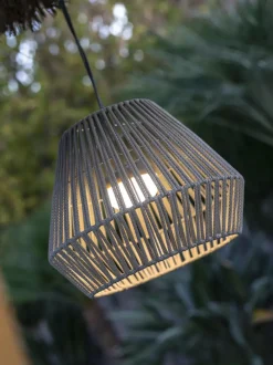 Lámpara de techo LED para exterior regulable Conta, portátil