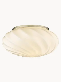 Lámpara de techo soplada Twist, Ø 35 cm