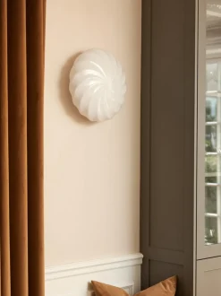 Lámpara de techo soplada Twist, Ø 35 cm