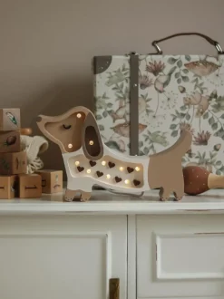 Lámpara infantil LED artesanal regulable Puppy Mini, con función de temporizador