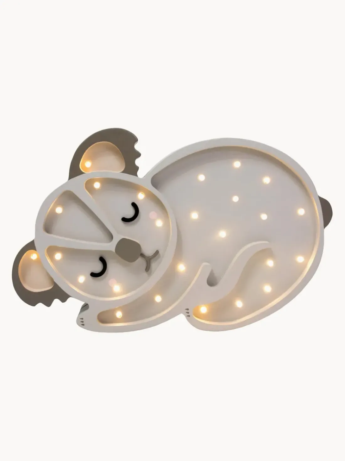 Lámpara infantil LED artesanal regulable Koala, con función de temporizador