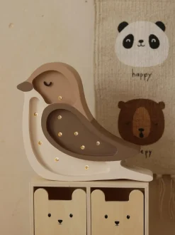 Lámpara infantil LED artesanal regulable Bird Mini, con función de temporizador