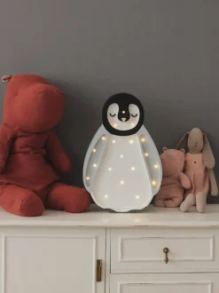 Lámpara infantil LED artesanal regulable Baby Penguin, con función de temporizador