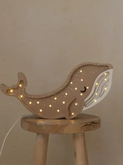 Lámpara infantil LED artesanal regulable con función de temporizador y control remoto Whale