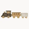Lámpara infantil LED artesanal regulable Train, con función de temporizador y control remoto