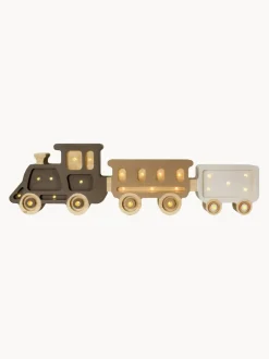 Lámpara infantil LED artesanal regulable Train, con función de temporizador y control remoto