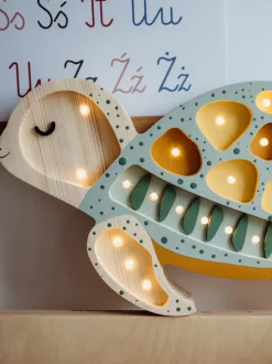 Lámpara infantil LED artesanal regulable con función de temporizador Turtle