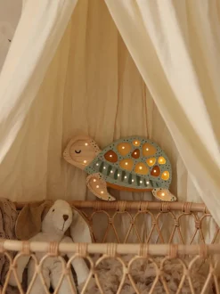 Lámpara infantil LED artesanal regulable con función de temporizador Turtle