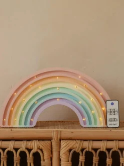 Lámpara infantil LED artesanal regulable Rainbow, con función de temporizador
