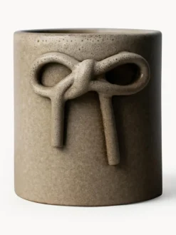 Macetero de cerámica Bow, 11 cm