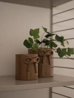 Macetero de cerámica Bow, 11 cm