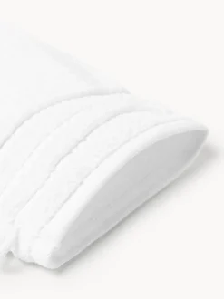 Manoplas de baño con borde a rayas Luxe, 2 uds.