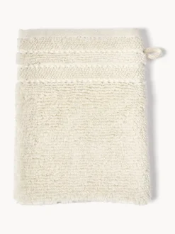 Manoplas de baño con borde a rayas Luxe, 2 uds.