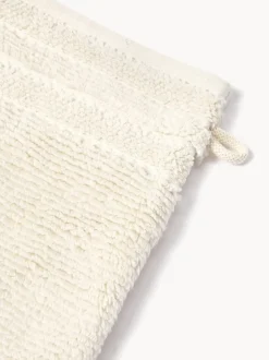 Manoplas de baño con borde a rayas Luxe, 2 uds.