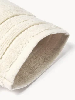 Manoplas de baño con borde a rayas Luxe, 2 uds.