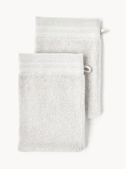 Manoplas de baño de algodón ecológico Premium, 2 uds.