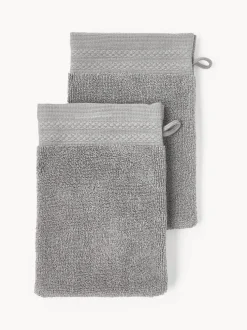 Manoplas de baño de algodón ecológico Premium, 2 uds.