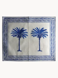 Manteles individuales artesanales de algodón The Palms, 4 uds.