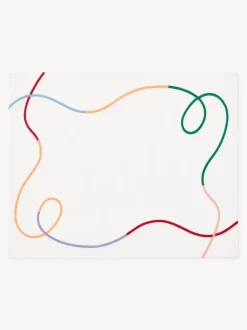 Manteles individuales con bordado abstracto Sue, 2 uds.