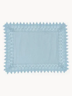 Manteles individuales con ribete de encaje Flavia, 2 uds.