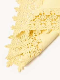 Manteles individuales con ribete de encaje Flavia, 2 uds.