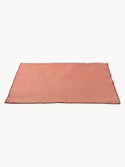 Manteles individuales de lino con bordado Cosmo, 4 uds.