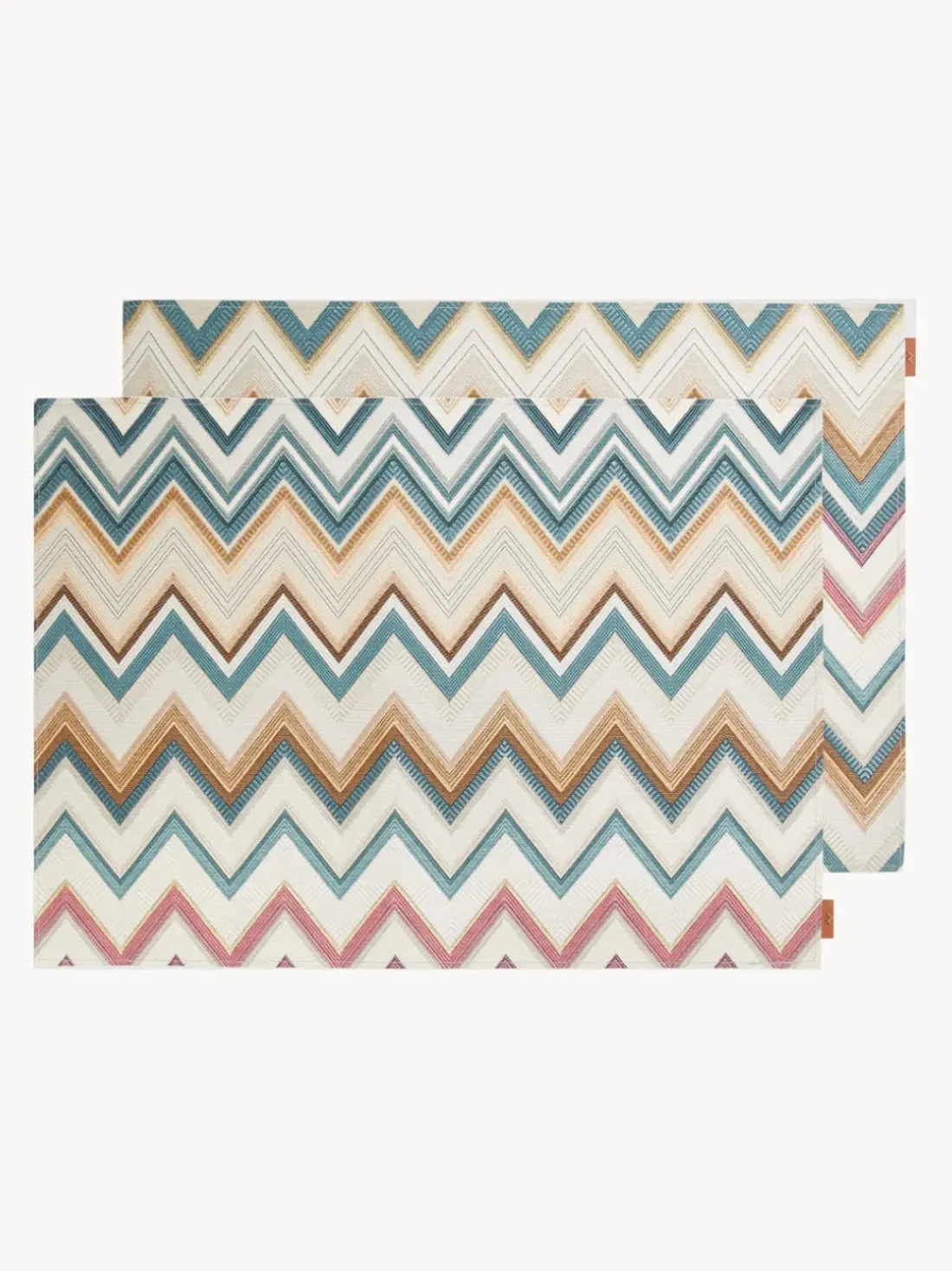 Manteles individuales reversibles Zigzag, 2 uds.