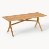 Mesa artesanal para exterior de madera de teca Loft, tamaños diferentes