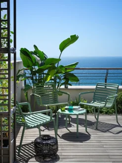 Mesa auxiliar de jardín apilable Doga