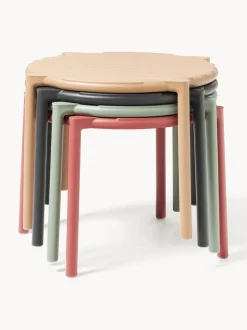 Mesa auxiliar de jardín apilable Doga