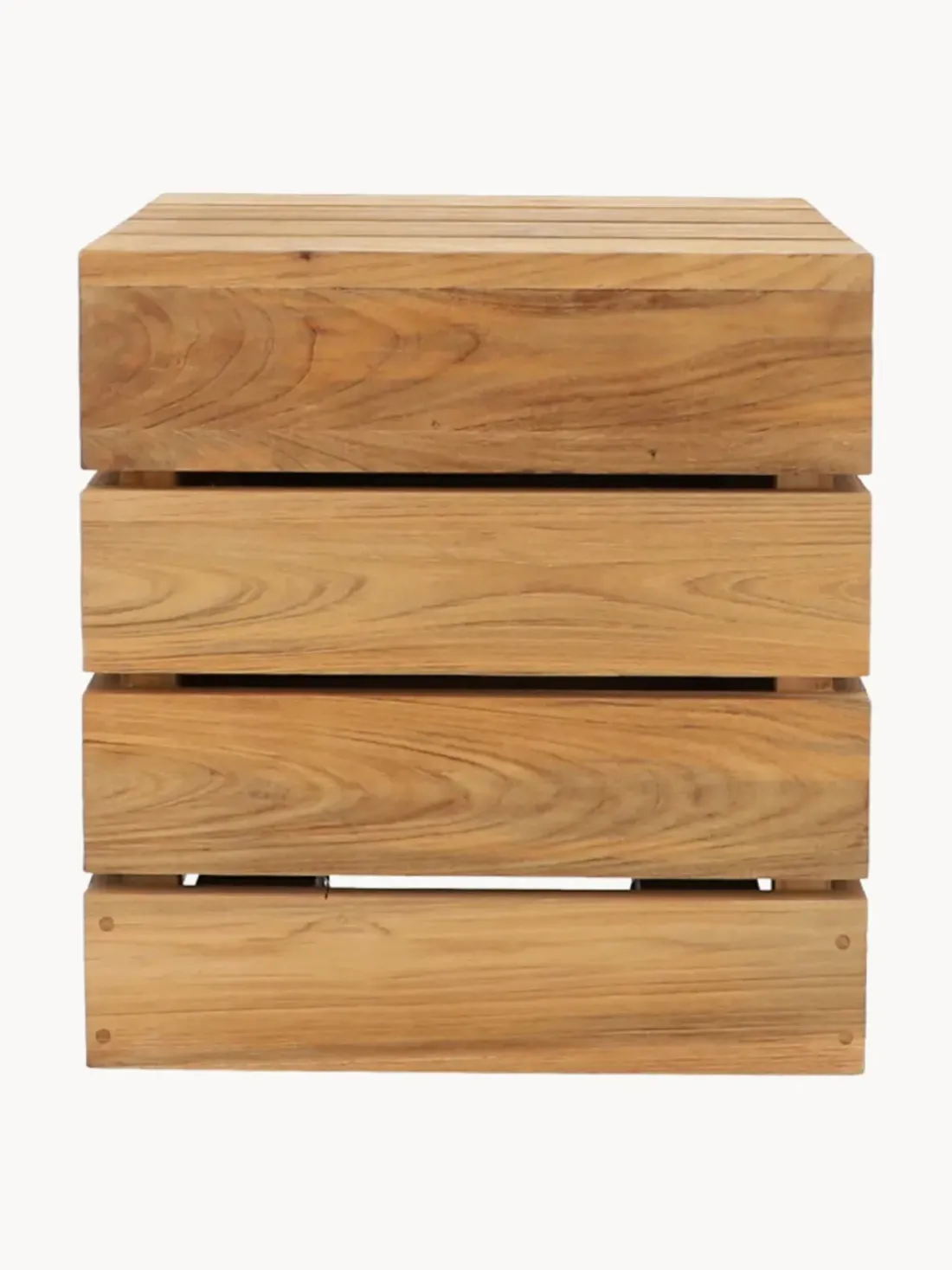 Mesa auxiliar de jardín de madera de teca Move