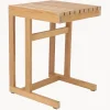 Mesa auxiliar de jardín de madera de teca Cero, 55 cm