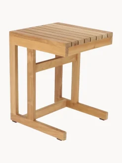 Mesa auxiliar de jardín de madera de teca Cero, 45 cm