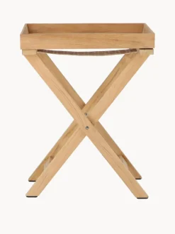 Mesa auxiliar de jardín plegable de madera de teca Chio