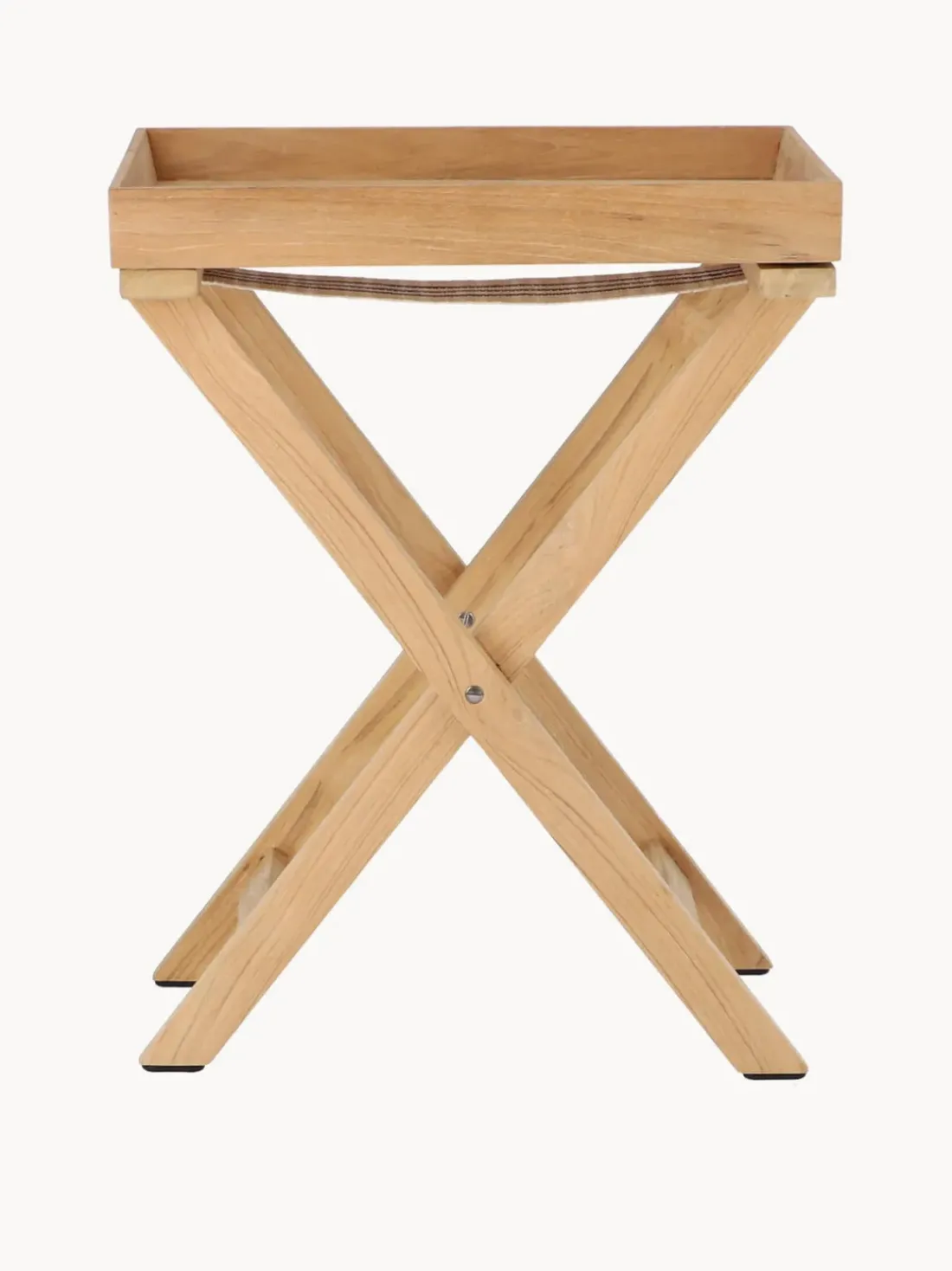 Mesa auxiliar de jardín plegable de madera de teca Chio
