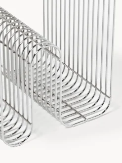 Mesa auxiliar de metal Curva