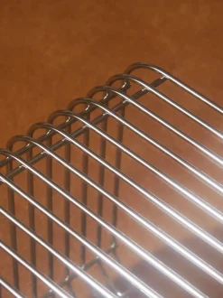 Mesa auxiliar de metal Curva